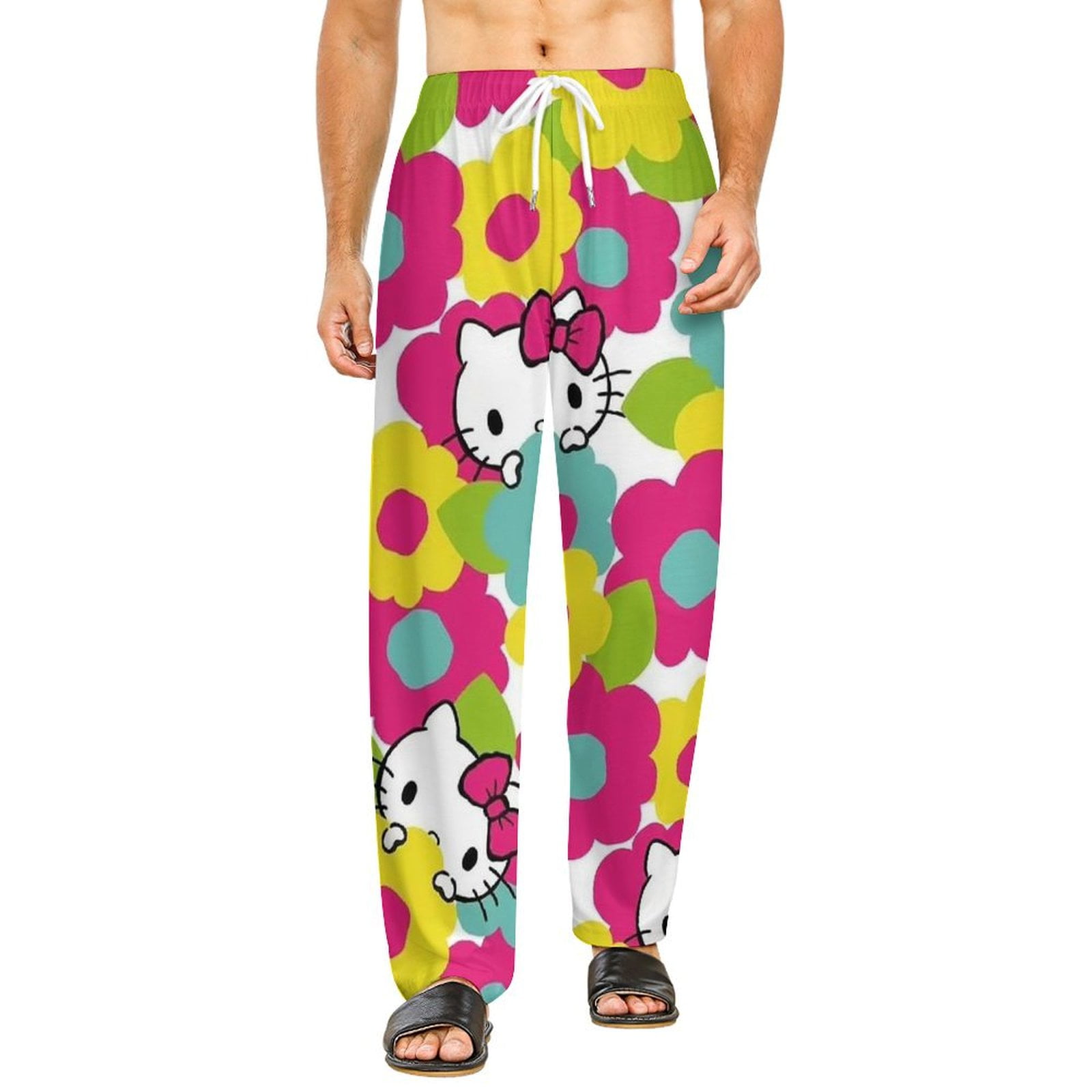 Hello Kitty Men's elastic waist straight leg pajama pants S - Walmart.com
