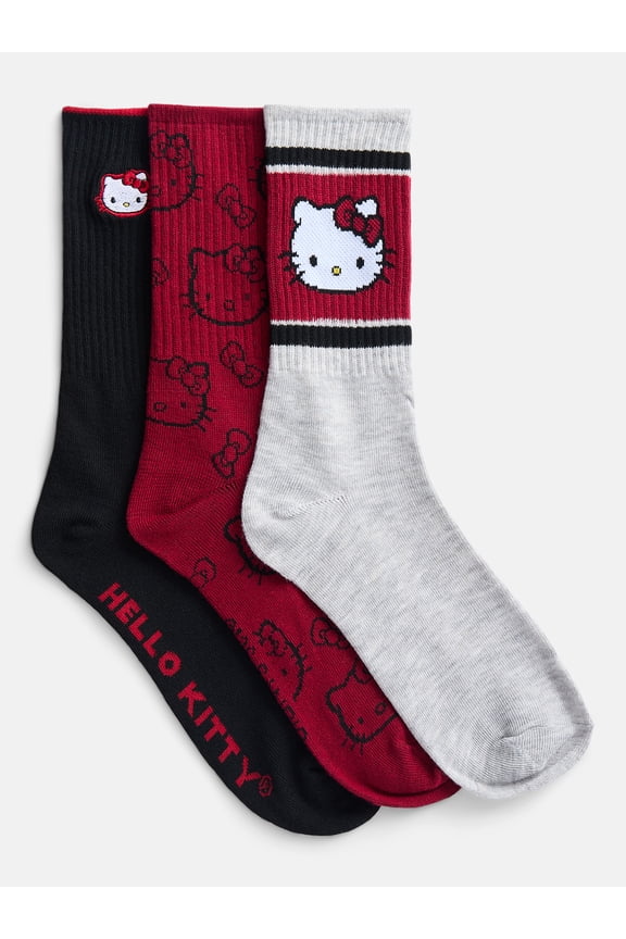 Men's Crew Socks, 3-Pack, Shoe Sizes 8-12
