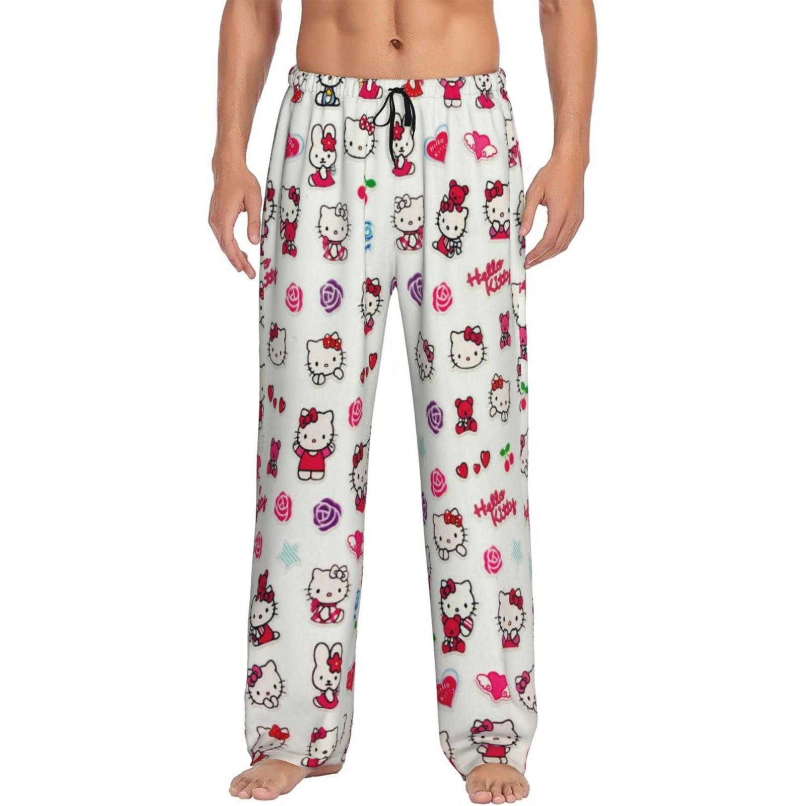 Hello Kitty Mens Pajama Pants Ultra Soft Comfy Lounge Sleep Pants Print ...
