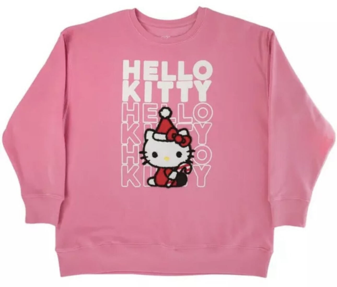 Hello Kitty Merry Christmas Crew Neck Sweatshirt Size Small
