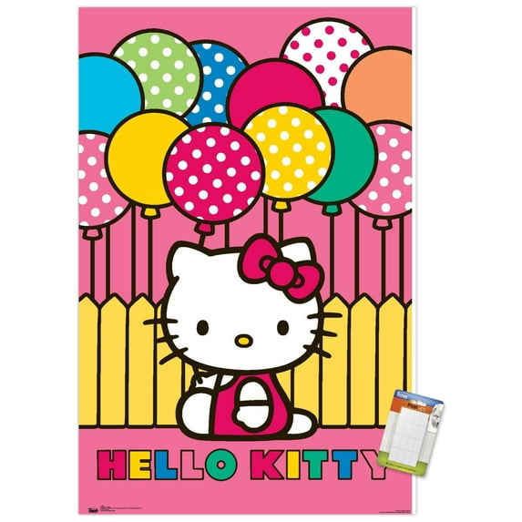 Hello Kitty: 19 Core Balloon Wall Poster, 22.375" x 34"