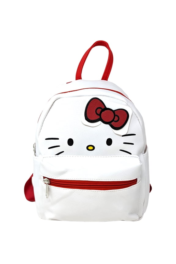 Mini Deluxe Backpack 10" Cosplay w/ Bow Girls White