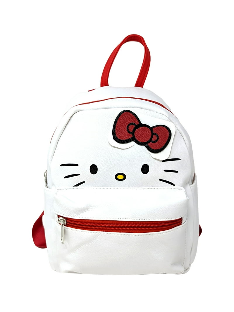 hello kitty bon voyage dome mini backpack x Loungefly Classic Face are complemented by a clear PVC front pocket that brings a contemporary touch RALME Hello Kitty Mini Backpack