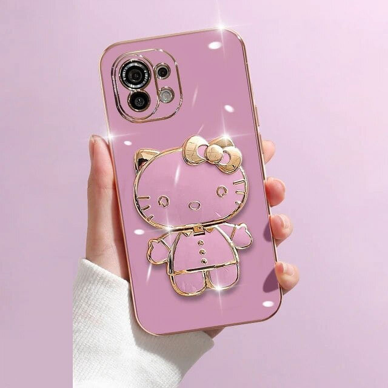Hello Kitty Mirror Bracket Case For Xiaomi Redmi Note 12 4G 5G Turbo hello-kitty-mirror-bracket-case-for-xiaomi-redmi-note-12-4g-5g-turbo