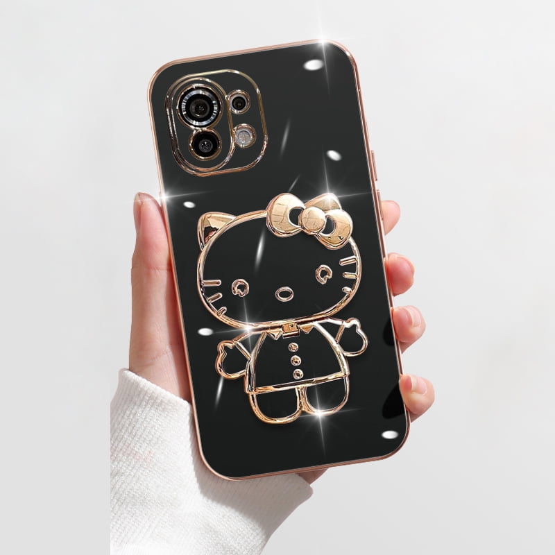 Hello Kitty Mirror Bracket Case For Xiaomi Redmi Note 12 4G 5G Turbo ...