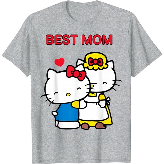 Hello Kitty Mother's Day Best Mom DTG Print Unisex T-Shirt