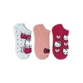 thumbnail image 1 of Hello Kitty Mother's Day Women's No Show Socks, 3-Pack, 1 of 5