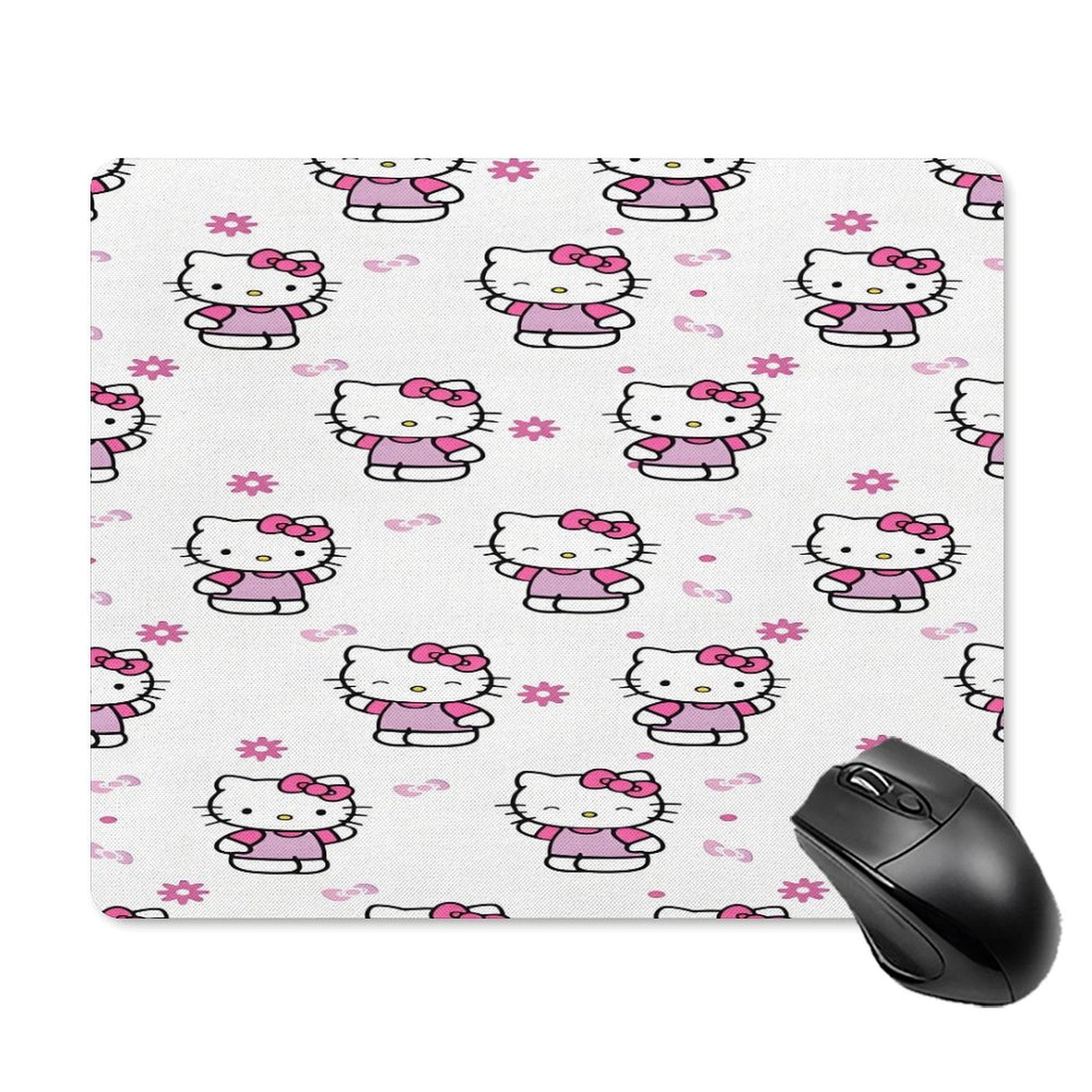 Hello Kitty Mouse Pad 18*22cm NonSlip Base and Stitched Edge for Gaming and Office