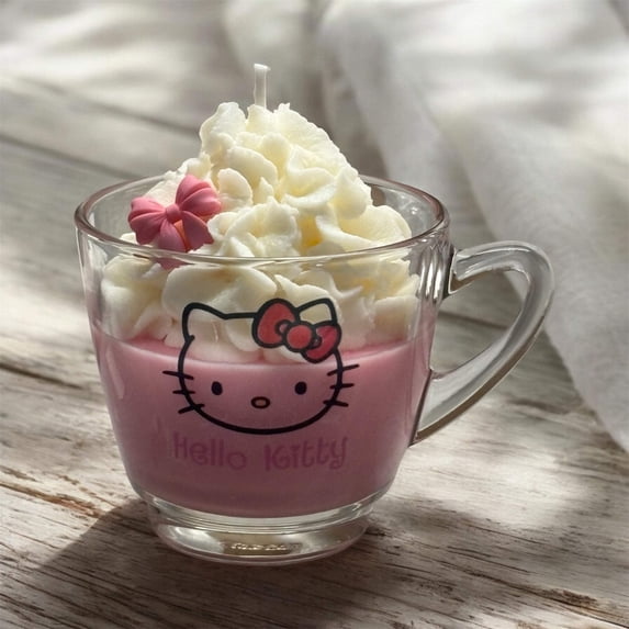 Hello Kitty Mug Soy Wax Candles (Pink)
