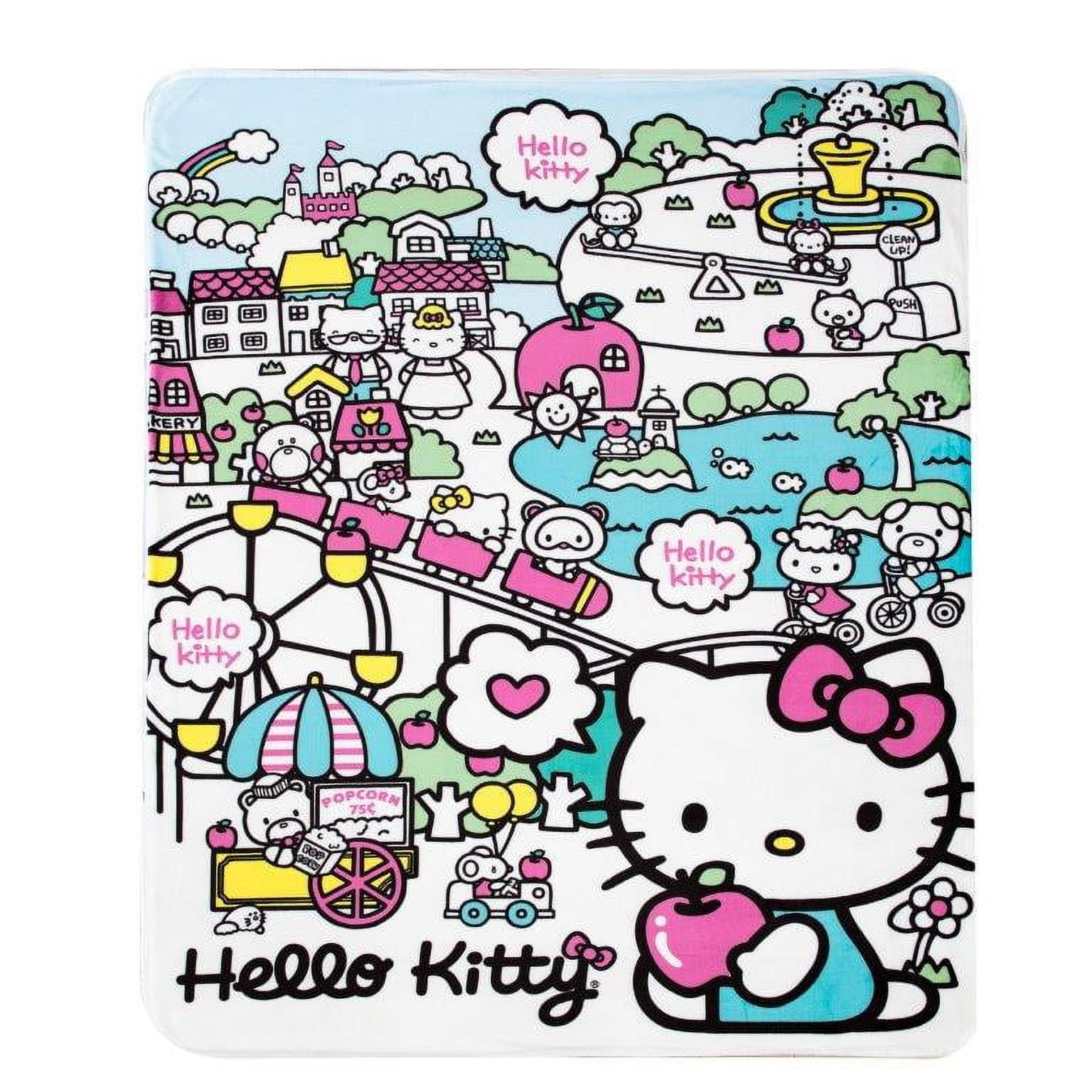 Hello Kitty My Cute World 60"x80" Sherpa Throw