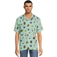 thumbnail image 1 of Hello Kitty + My Hero Academia Men's & Big Men's Woven Shirt, Sizes S-3XL, 1 of 5
