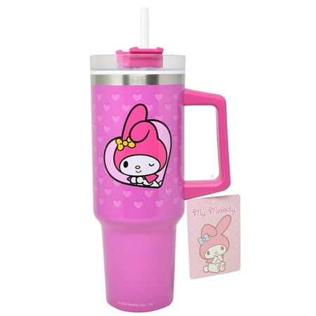Hello Kitty My Melody 40oz Plastic Travel Tumbler