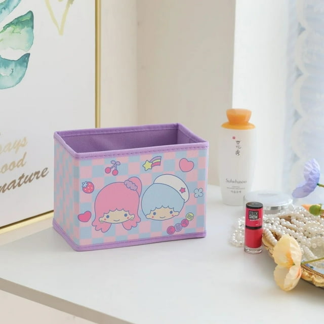 Hello Kitty My Melody Anime Kawaii Sanrio Desktop Cosmetics Storage Box ...