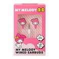 thumbnail image 1 of Hello Kitty My Melody Wired Earbuds 3.5mm Aux Input Jack Built-In Mic, Kids Safe,, 1 of 4