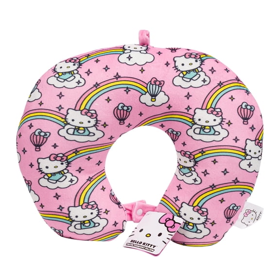 Hello Kitty Neck Pillow 13" Soft Travel Pillow for Kids & Toddler Comfort