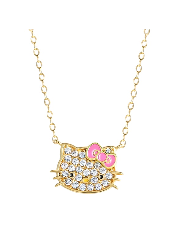 Necklace for Women 18" Official License, Cubic Zirconia Pendant
