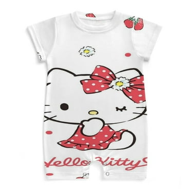 Hello Kitty Newborn Baby Romper Clothing Infant Short Sleeve Clothes Jumpsuit One Piece Outfit for Boy Girl