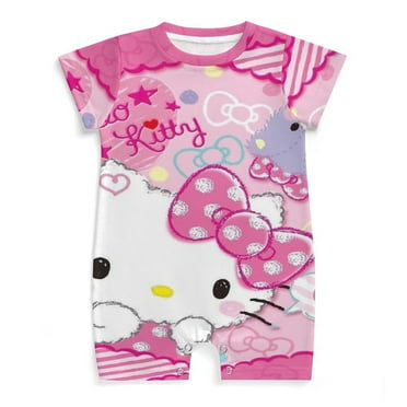 Hello Kitty Newborn Baby Romper Clothing Infant Short Sleeve Clothes Jumpsuit One Piece Outfit for Boy Girl