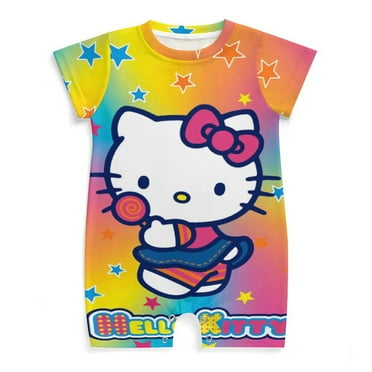 Hello Kitty Newborn Baby Romper Clothing Infant Short Sleeve Clothes Jumpsuit One Piece Outfit for Boy Girl