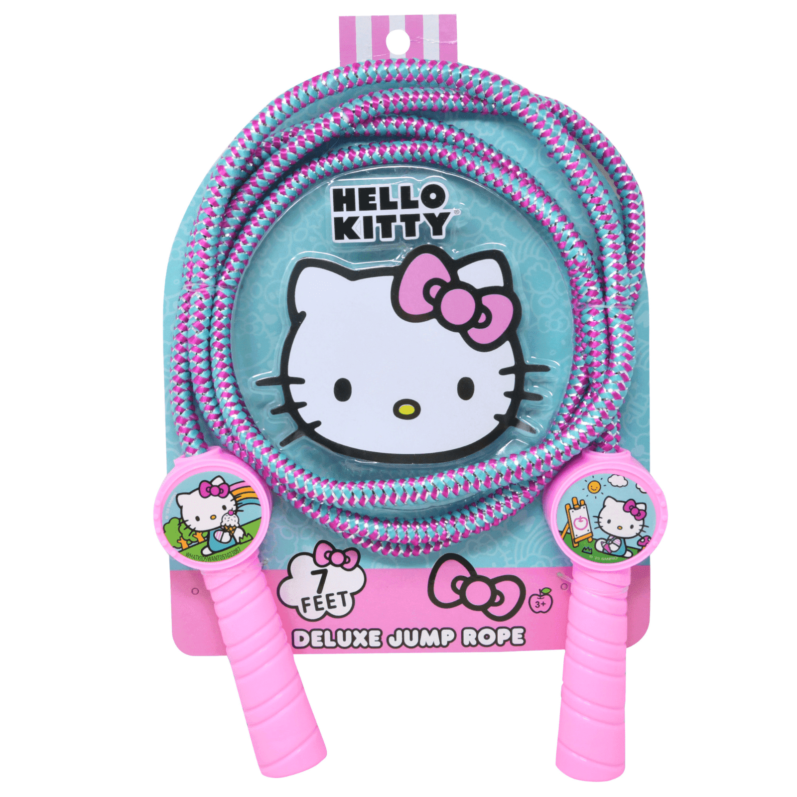 Hello Kitty Jump Roping Hello Kitty Officially Licensed 7ft Deluxe Jump Rope for Kids, Ages ...