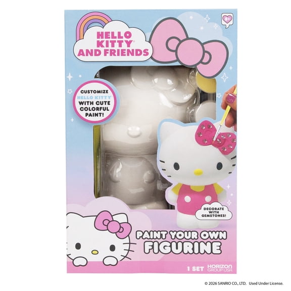 Hello Kitty And Friends Paint Your Own Ceramic Figurine Craft Kit