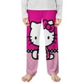 thumbnail image 1 of Hello Kitty Pajamas Pants Soft Elastic Waist PJ Bottoms Comfy Lounge Long Pants, 1 of 7