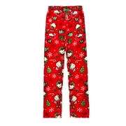AXXUR Hello Kitty Pajamas Pants Women's Girls Cartoon Anime Cat All Character Print Flannel Lounge Sleep Bottoms Pajama Pants Christmas M