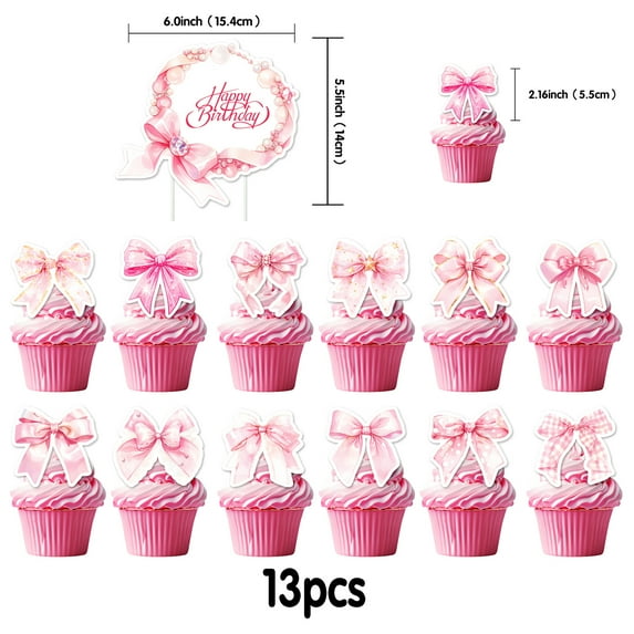 Hello Kitty Party Decorations - 52 Pcs Cartoon Kitty Cat Birthday Party Supplies Favors Set for Boys and Girls Include Banner, Cake Topper, Cupcake Toppers, Latex Balloons, Hanging Swrils