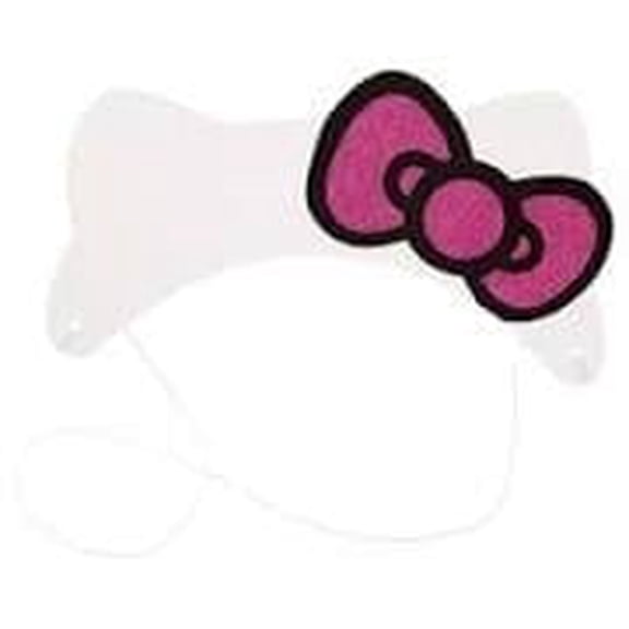 Party Hello Kitty & Friends Bow-Shaped Glitter Paper Headbands, 4ct