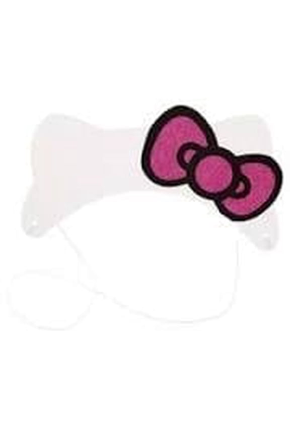 Party Hello Kitty & Friends Bow-Shaped Glitter Paper Headbands, 4ct
