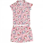 HELLO KITTY Pastel Pinks Girl&apos;s 2-Piece Pajama Set-Size 4