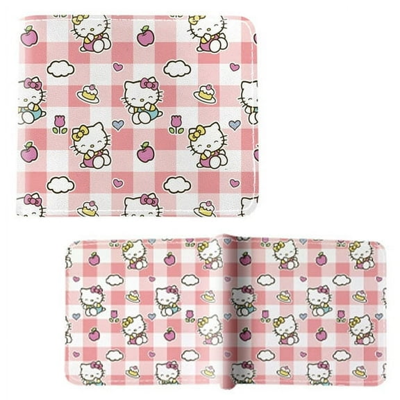 Hello Kitty Pattern - Hello Kitty 4x5" Bi-Fold Wallet