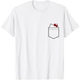 thumbnail image 1 of Hello Kitty Peeking (Graphic Pocket) DTG Print Unisex T-Shirt, 1 of 5