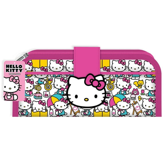 Hello Kitty Utility Pencil Pouch for Students, Elementary School
