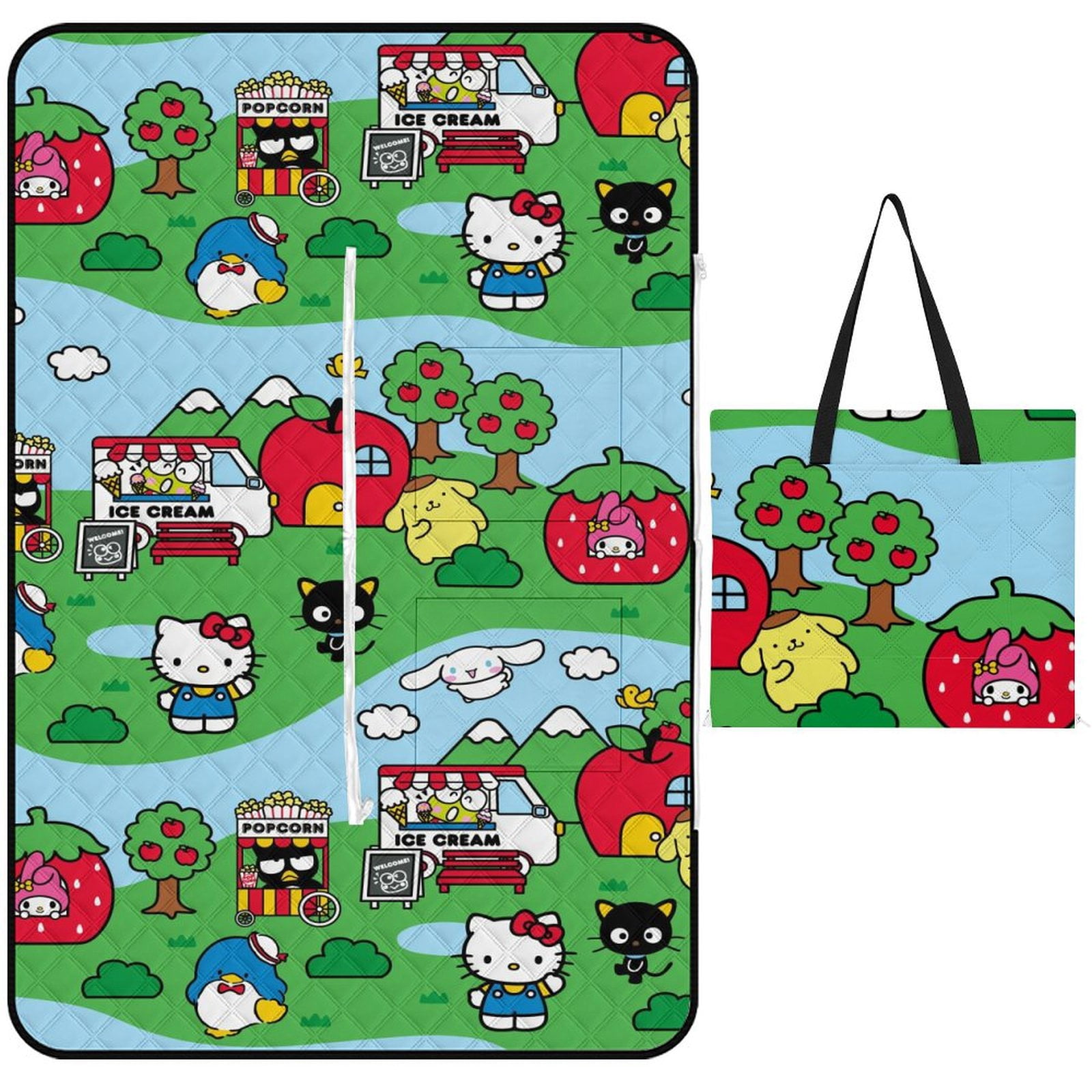 Hello Kitty Picnic Blanket Outdoor Extra Large Picnic Mat 59