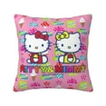 thumbnail image 1 of Hello Kitty Pillow Cover, Square Throw Pillow Cases For Couch Sofa Bed Living Room,Home Decorative, 18"X18", 1 of 9