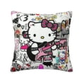 thumbnail image 1 of Hello Kitty Pillow Cover, Square Throw Pillow Cases For Couch Sofa Bed Living Room,Home Decorative, 20"X20", 1 of 9