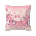 thumbnail image 1 of Hello Kitty Pillow Cover, Square Throw Pillow Cases For Couch Sofa Bed Living Room,Home Decorative, 24"X24", 1 of 9