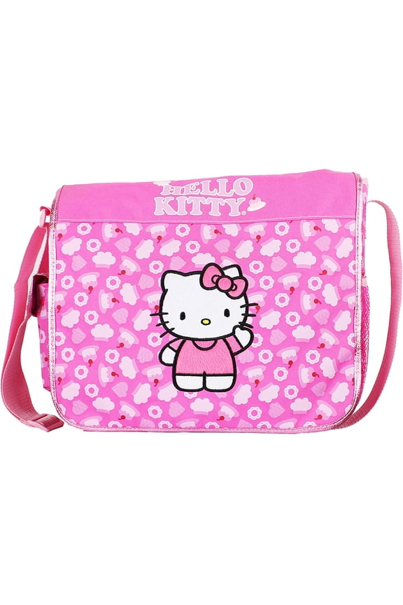 Pink Cake Large Messenger Bag (14")
