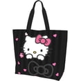 thumbnail image 1 of Cute Kitty Pink Cat Tote Bag for Women Cute Shoulder Bags Large Grocery Handbag Crossbody Bag for Work Travel Shopping, 1 of 5