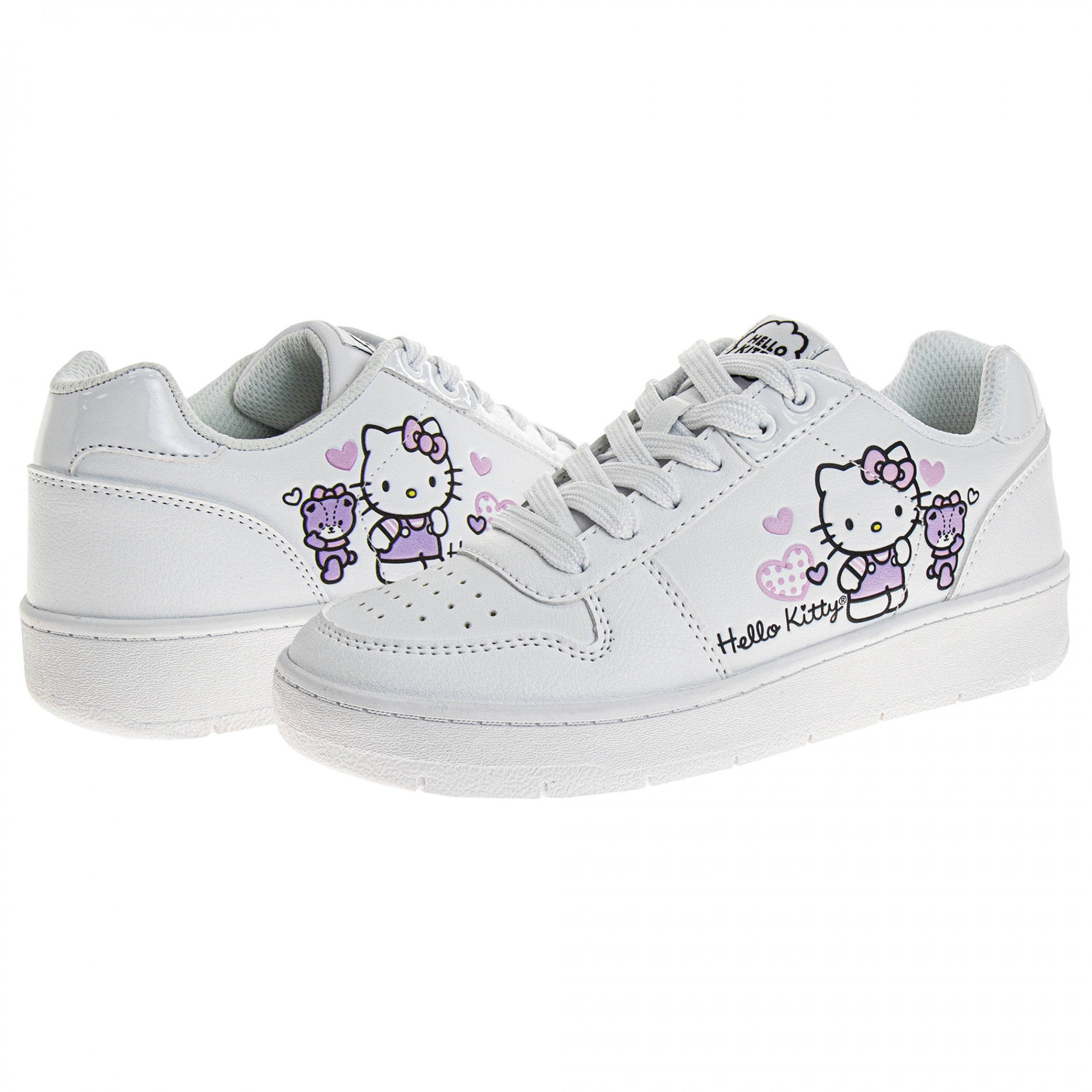Hello Kitty Pink Hearts Adult's Sneakers-Size 7
