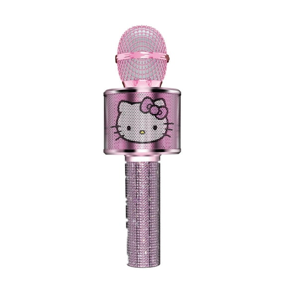 Hello Kitty Pink Karaoke Mic with Bling - Sparkling Fun for Singing Enthusiasts