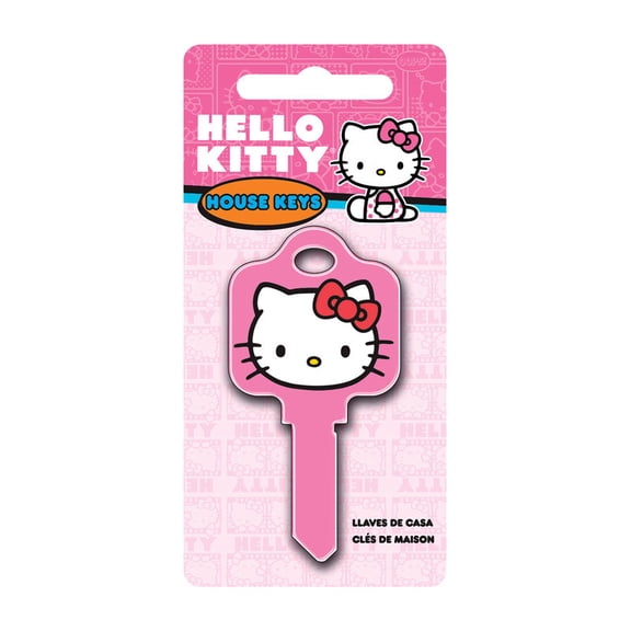 HILLMAN FASTENERS Hello Kitty Pink Painted Key Blank 87668
