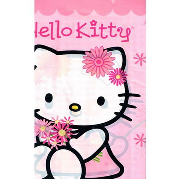 Hello Kitty 'Pink Plaid' Plastic Table Cover (1ct)