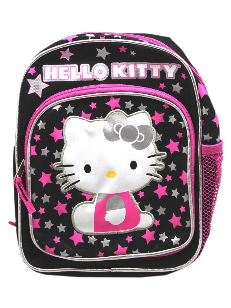Hello Kitty Pink/Silver Stars Leather Patch Mini Toddler Backpack