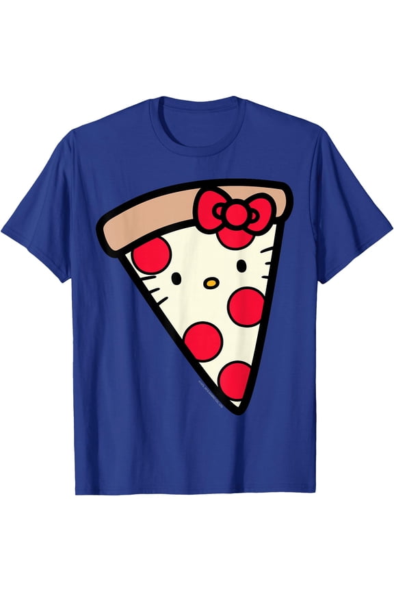 Hello Kitty Pizza Slice Cute DTG Print Unisex T-Shirt