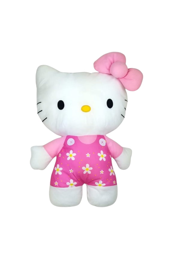 Plush Backpack Flower Overalls