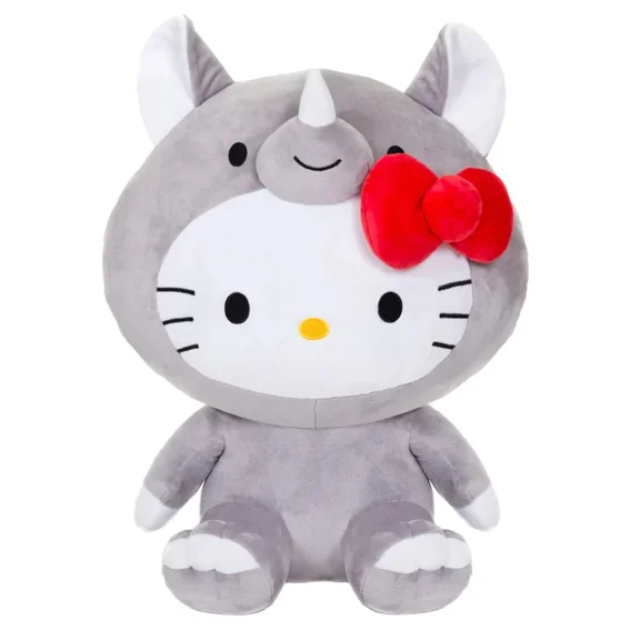 Hello Kitty Plush Toy Dressed as Rhino 9 inch