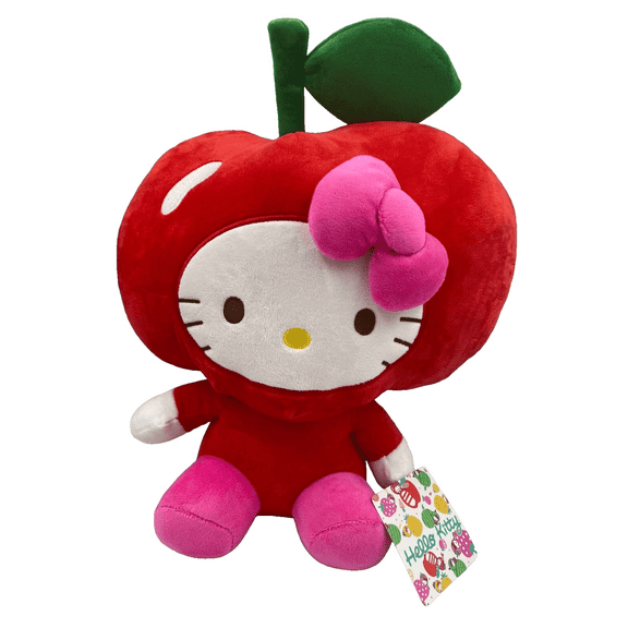 Hello Kitty Plush Toy Fruit Dress Red Apple 9 Inch Plush Doll