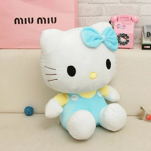 Hello Kitty Plush Toy Sanrio Plushie Doll Kawaii Stuffed Animals Cute Soft Cushion Sofa Pillow Home Decor Children Birthday Gift